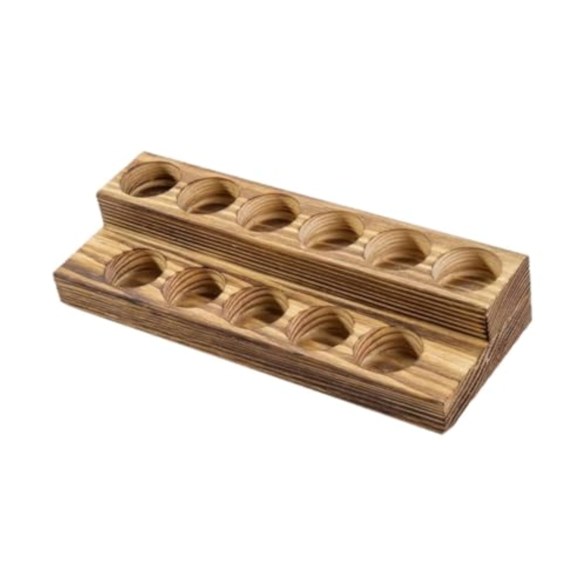Wooden Essential Oil Bottle Storage Stand, 2 Tier