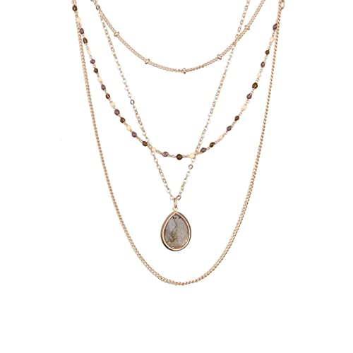 Mes-bijoux.fr Collier doré et Labradorite Cover