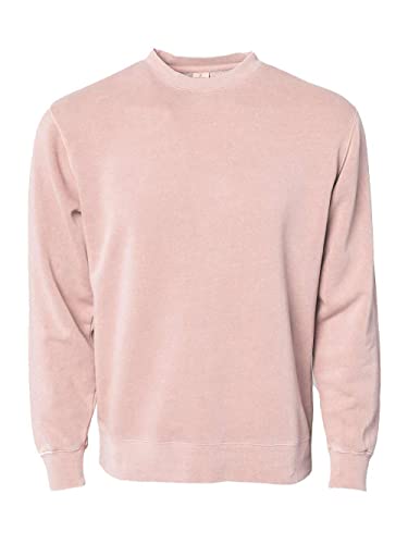 Independent Trading Co. - Midweight Pigment-Dyed Crewneck Sweatshirt - PRM3500 - M - Pigment Dusty Pink