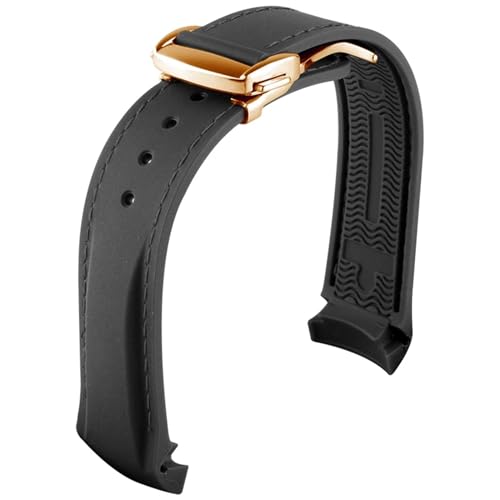 Bracelet de montre en caoutchouc 22mm pour le sport et quotidien