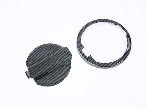 Momoap ABS Chrome Auto Fuel Filler Door Cover Gas Tank Cap Decoration Cover Trim Compatible for Jeep Wrangler 2018-2020