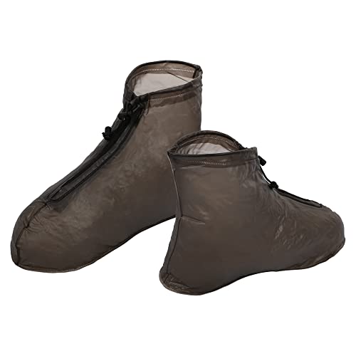 Cubrecalzados impermeables VOCOSTE, unisex, reutilizables, altura tobillo, antideslizantes, color café, talla XL miniatura 7