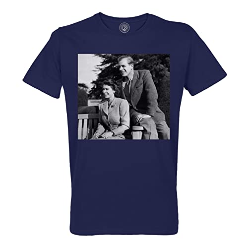 T-Shirt Prince Philip et Queen Elizabeth Bio Vintage : Le Cadeau Idéal pour Homme
