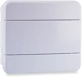 Force Line - Quadro distribuicao 8 disjuntores din br-sobrepor, branco
