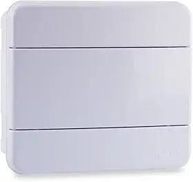 Force Line - Quadro distribuicao 8 disjuntores din br-sobrepor, branco
