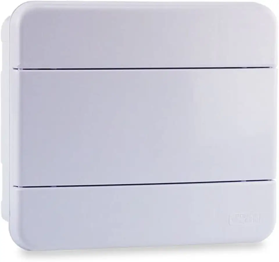 Force Line - Quadro distribuicao 8 disjuntores din br-sobrepor, branco