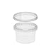 Produktbild mikken 10 x Kunststoffdose Plastikbecher mit Deckel 280 ml, BPA-frei, lebensmittelecht inkl. 1 Schaufel, Kunstoff PP, Transparent, 280ml