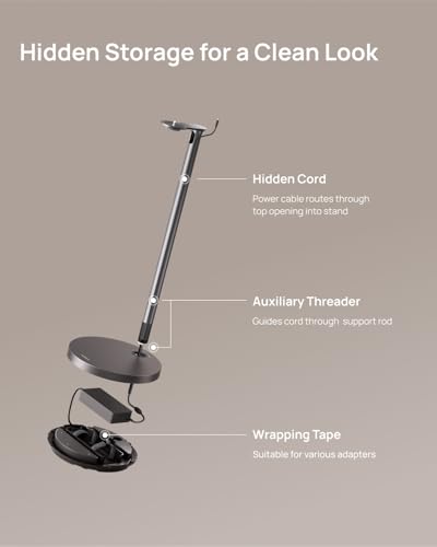 Image of XGIMI Original Accessory - Floor Stand Ultra (Elephant Grey), Aerospace-Grade Aluminium Stand with Universal 1 /4 inch Screw, Supports up to 10kg, Easy Installation, Compatible with Horizon & Horizon 20 Series