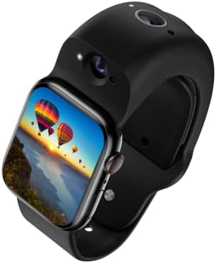 Wristcam, Smart Dual-Camera Band for Apple Watch (Apple MFi Certified), 8MP Sensor, Full HD Video/720P Sport Mode, (New) Pro. Image Stabilization, WiFi, BT 5, IP68 Water Resistant, Siri Integration