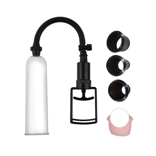 Crysore Penispumpen mit Handhebel Vakuum Penies Pump Sexspielzeug mit 3 Strohhülsen für Penisvergrößerung Erektion Penispumpe Masturbiere fur Männer, Paar