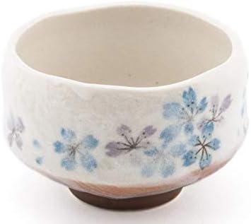 Ceremonia de té tradicional japonesa Tazón Matcha Tazón Chawan Esmalte texturizado Hecho a mano en Japón (hoja de arce)