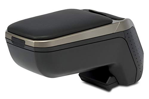 Accoudoir spécifique noir/gris Armster 2 pour Citroën C3 (2017-). Avec compartiment de rangement et pliable.