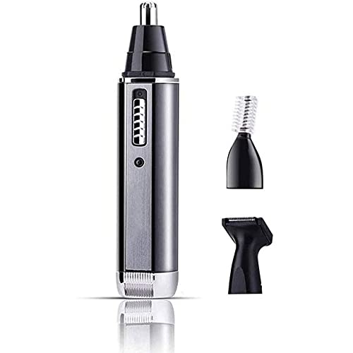 Ear Nose Hair Trimmer Personal Trimmer Rechargeable Washable Heads Stainless Steel Rotation Head Electric Facial Hair Trimmer