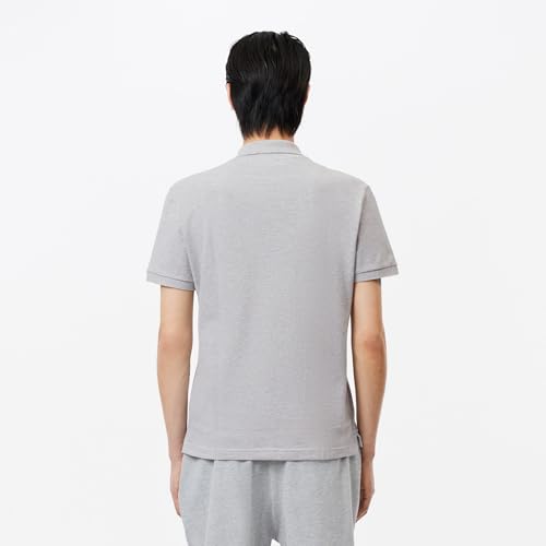 Lacoste Herren Polo-Shirt Kurzarm PH4012, Männer Polo-Hemd,2 Knopf,Slim Fit,Grau,4 – Ansicht 6