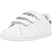 Adidas Stan Smith CF I, Zapatillas Unisex Niños, Blanco (Footwear White/Footwear White/Bold Pink 0), 22 EU