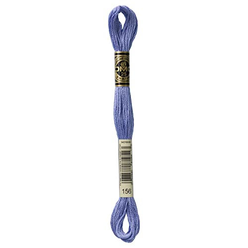 DMC Bulk Buy Thread 6-Strand Embroidery Cotton 8.7 Yards Med. Lt. Blue Violet Between 340 and 341 117-156 (12-Pack)