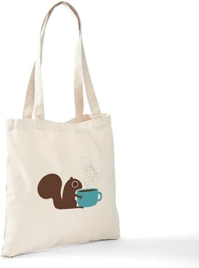 Miniatura 7 de CafePress Bolsa de lona natural para ardillas de café