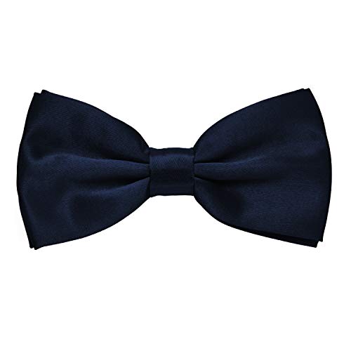 MASADA nœud papillon bleu nocturne   brillant- Accessoire pour homme, réglable en continu, fait main et fermeture à crochet - 12 x 6 cm Cover