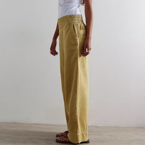 ALSOGO Womens Jeans Mid Rise Straight Leg Pants Loose Lightweight Stretchy Classic Denim Trendy Jeans for Women3