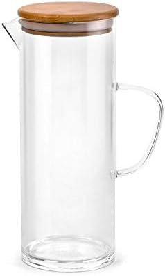 Cello Woody Borosilicate Glass Jug, 1000ml, Clear