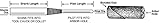 3M Standard Abrasives Cartridge Roll Mandrel 716295, 1/8 in x 1 in x 1/4 in x 5 in CM-XL, 100 per case