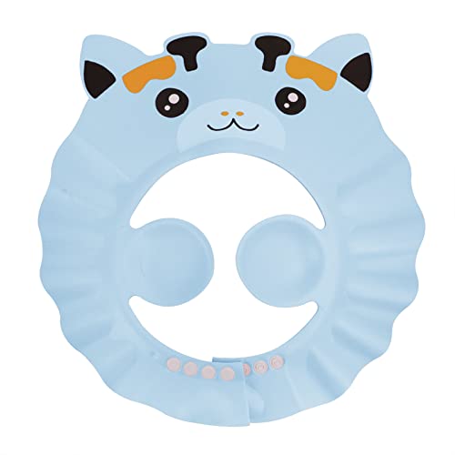 Image of Baby Shower Cap Toddler Bath Hat Adjustable Shampoo Cap Waterproof Bath Cap with Ear Protection Safe Shower Visor Soft EVA Washing Hair Shield Hat for Infants Kids Children Boys Girls 6 Months-6 Years