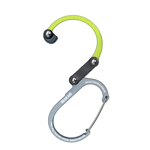 Image of GEAR AID HEROCLIP 360 Swivel Carabiner Gear Clip and Hook (Medium) for Camping, Backpack, Suitcases and Garage Organization
