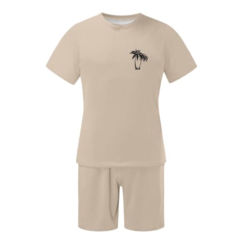 Costume d'été pour hommes contre la chaleur t-shirt coton léger short respirant