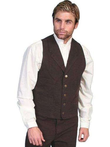 Scully Rangewear Men's Rangewear Walnut Frontier Vest Walnut X-Large