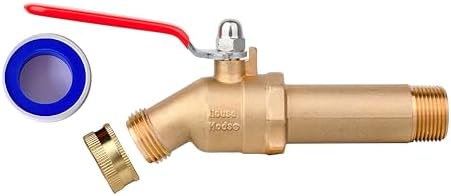 House Mods HMP011 LF Brass 3/4" MNPT Water Heater Drain/Flush Val...