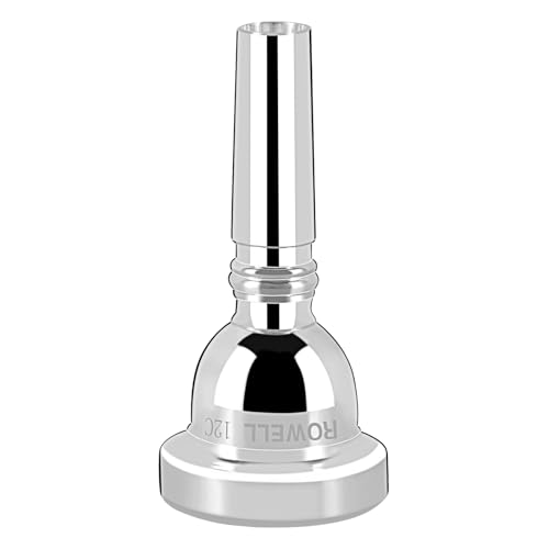 ROWELL 12C Trombone Mouthpiece Silver Plated with Vacuum Packing Fits Small Bore Trombones, Alto...