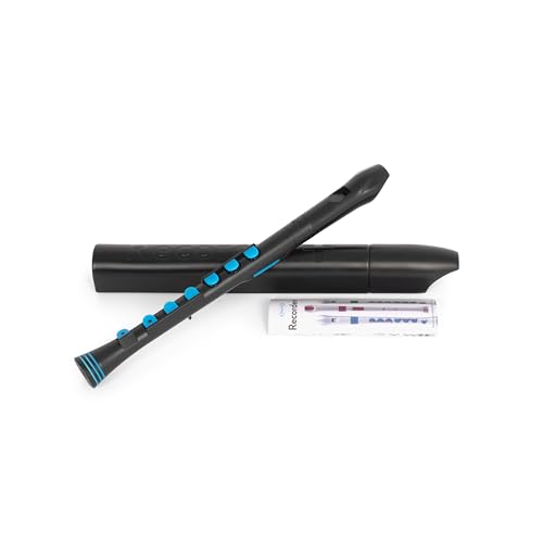 Nuvo N320RDBBL Grabadora Plus con borde azul, negro