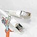 75Ft Cat.5E Shielded Patch Cable Molded White