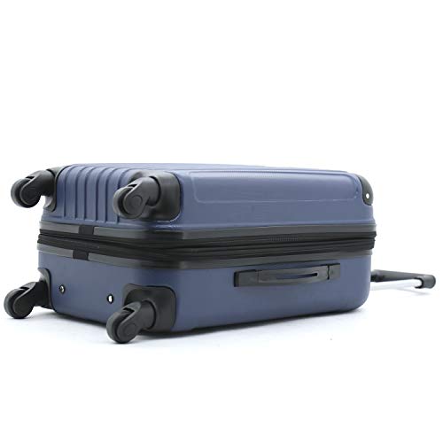 Travelers Club Midtown Hardside 4-Piece Luggage Travel Set, Navy Blue