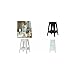 Produktbild PAPERFLOW Hocker BELLINI, 5er Set, Sitzhöhe: 460 mm, schwarz