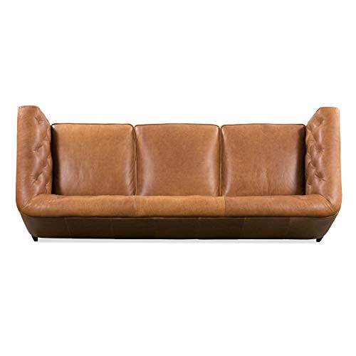 Poly & Bark PB-LR-522-TAN-A Essex Leather Couch – 89-Inch Sofa thumb #6