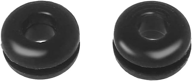 4pcs Bedplate Grommets Black Rubber Compatible with SME- 3009 3012 SME- 3009 3012 Base Plate Grommets