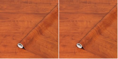 d c fix Vinilo Adhesivo Muebles Calvados Efecto Madera Autoadhesivo Impermeable Decorativo para Cocina, Armario, Puerta, Mesa Papel Pintado forrar Rollo láminas 45 cm x 2 m (Paquete de 2)