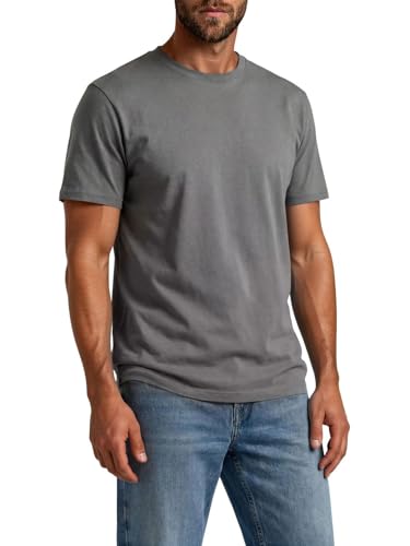 Only & Sons Tshirt Herren Regular Fit ONSJEFF LONGY 5er Set Pack lang geschnitten Rundhals Kurzarm Sommer Tee Shirt Basic, Größe:M, Farbe:Grey Pinstripe (22039223) 3