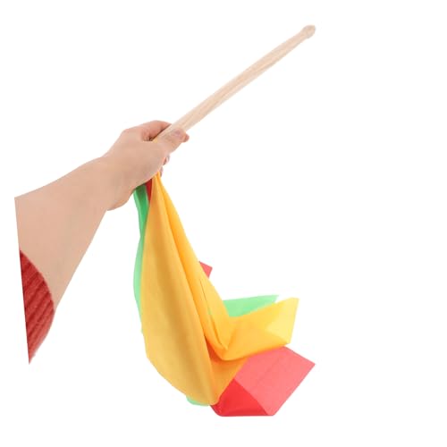 TOYANDONA baquetas de madera resistentes con cintas, versátiles para niños, niñas y adultos en gimnasia y danza miniatura 3