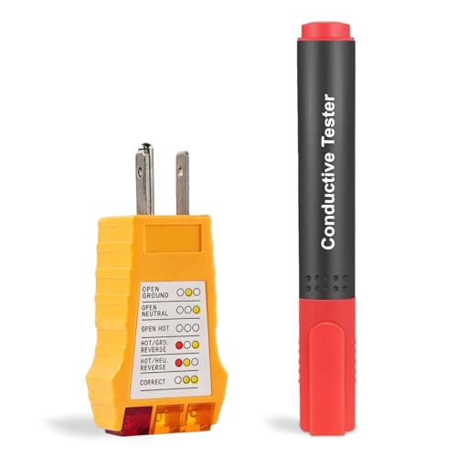 BESTING Grounding Tester Kit with US Standard-No Battery Required Yellow