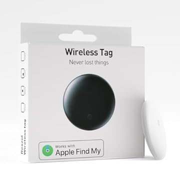 Smart Tag Bluetooth rastreador de bagagem, rastreador de ar IP68 à prova d'água funciona com Find My (apenas iOS), localizador localizador para chaves, bagagem, mochila, carteira (branco, 1 peça)