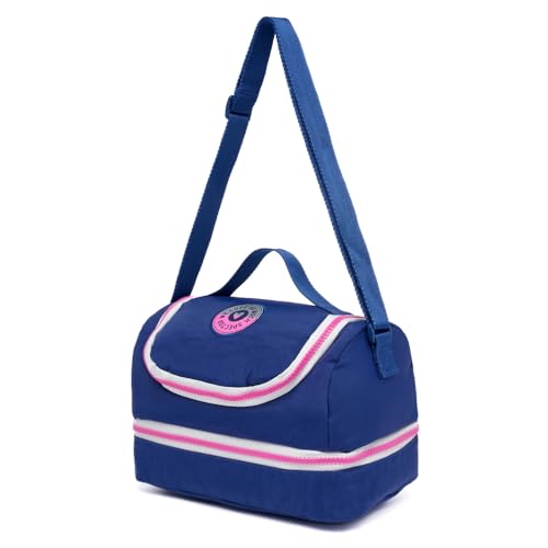 Kit Mochila Escolar De Rodinhas Spector Juvenil Feminina (Azul)