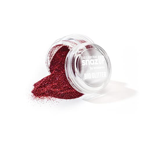 Snazaroo Fine Bio Glitter, 5g (.17-oz) Tub, Red