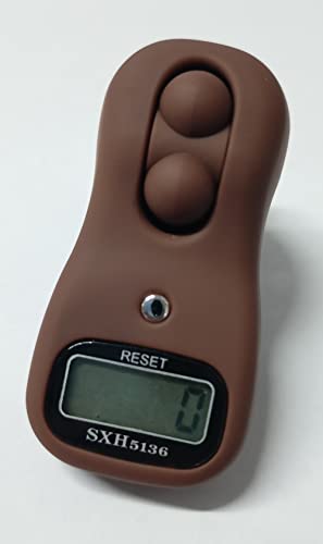 Portible Manual Hand Finger Digital Counting Machine | Automatically Powers Off | Large Digital LCD Display | Digital Finger Counter for Pooja Meditation Prayer Japa Mala (Multi-Color, Pack of 1).