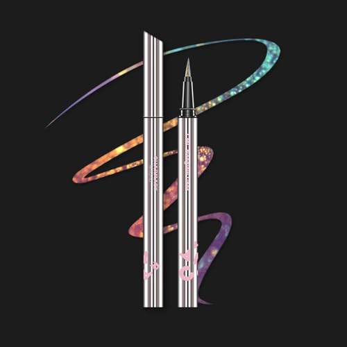 Image of CHARMACY New Chameleon Liquid Eyeliner, Liquid Glitter Eyeliner, Highly Pigmented, Metallic MultiColor Shifting waterproof Eyeliner, Ultra-Fine Tip, Longwearing, Smudge-proof (A02 Mystic Mirage)