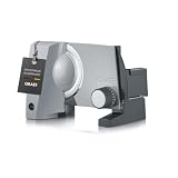 GRAEF G50 Elektrischer Allesschneider, Made in Germany, Edelstahlmesser | Kompaktes Design, Wellenschliffmesser Ø 170 mm, Schnittstärke 0-20 mm, Leistungsstarker 170 Watt Motor, Kindersicherung