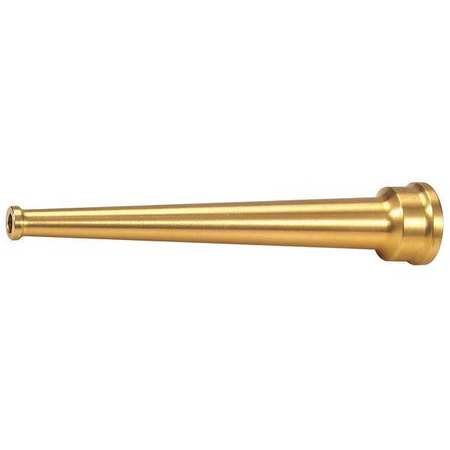1 1/2 in Inlet Size, 85 Gpm Flow Rate,Fire Hose Nozzle, Nh Thread Type, Brass Bumper Color,2041003454