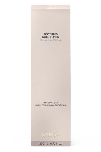 BABOR CLEANSING Rose Toning Essence für jede Haut, Tonisierendes und beruhigendes Gesichtswasser, Rosenduft, Ohne Alkohol, Vegane Formel, 1 x 200 ml