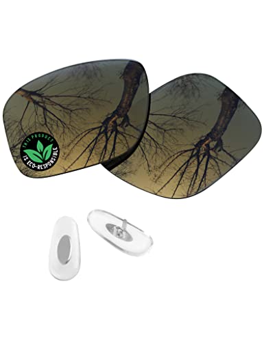 Image of Raydi Polycarbonate Replacement Lenses & Nosepads for RayBan Chromance RB4264 58mm Square Sunglasses